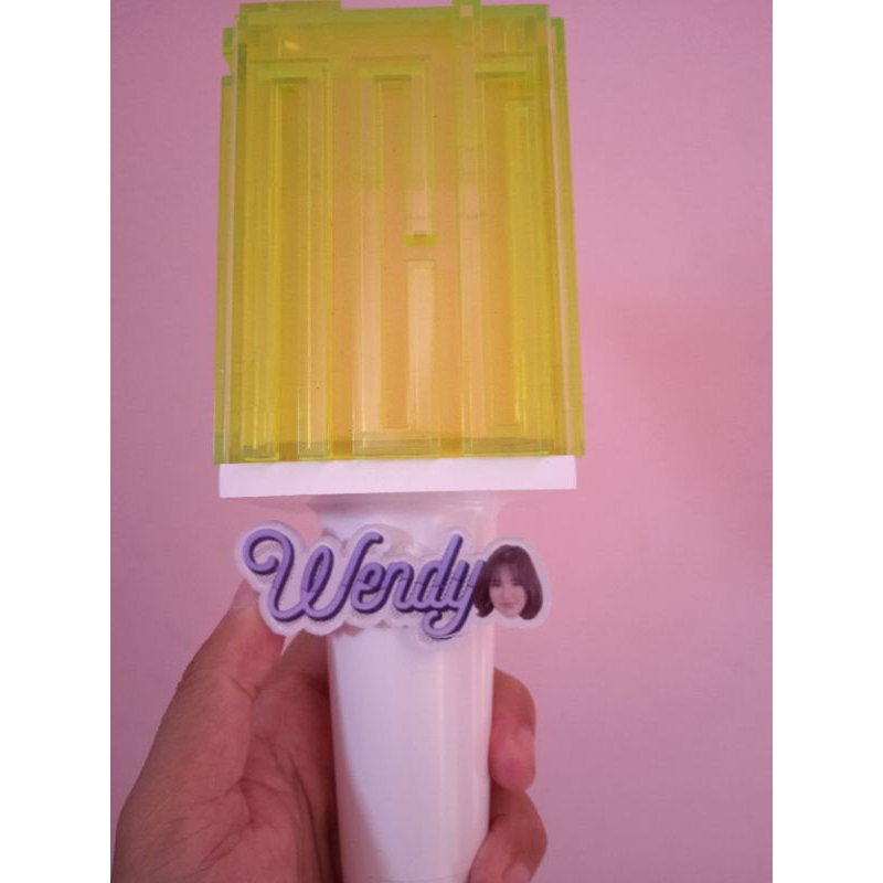 

nametag dekorasi lightstick red velvet