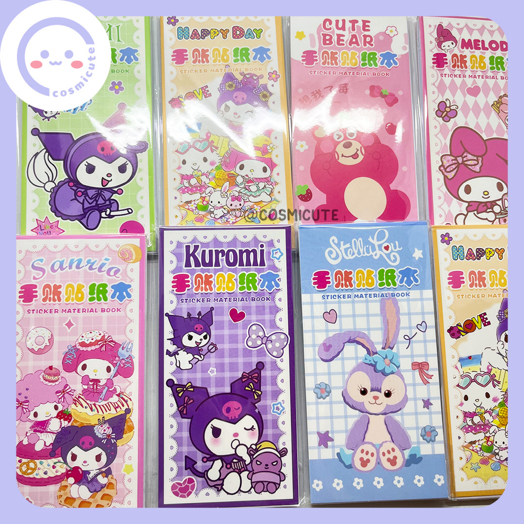 

Stiker Book Mini Sanrio dengan Spatula / Mini Sticker Aesthetic Sanrio Edition 15 Lembar / Stiker Book Mini Sanrio