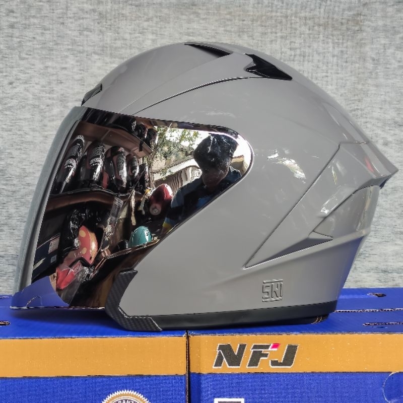 Helm NFJ Ultron HRK Ultron Original SNI Helm Half Face Kekinian