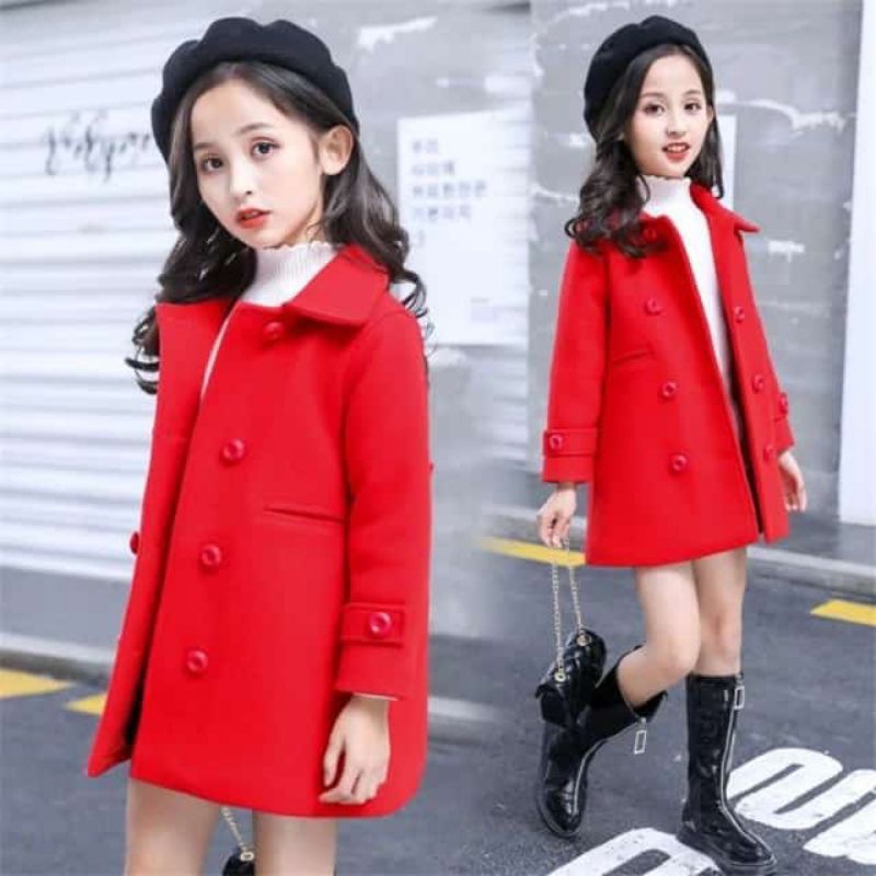 COAT ANAK PEREMPUAN IMPORT  LONG COAT ANAK COAT KOREAN STYLE ANAK