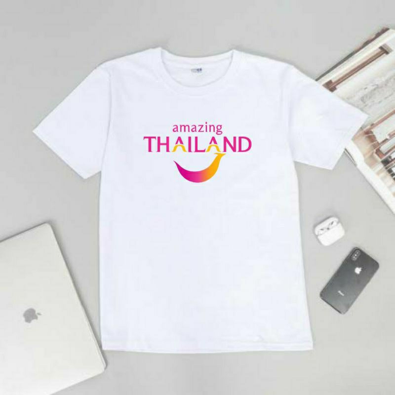 Kaos Distro Oleh Oleh Thailand Bahan Katun Combad 30s Reaktif