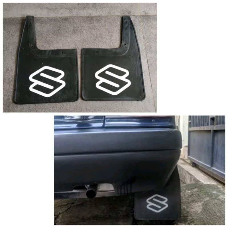 Karpet Lumpur Roda Suzuki Escudo Sedan Esteem Mudguard sepasang 2pcs karpet pelindung cipratan roda