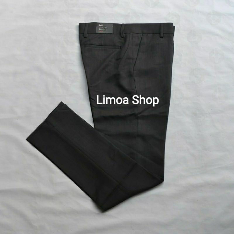 Celana Pria Formal JsM Slimfit Hitam Aspal JM 01