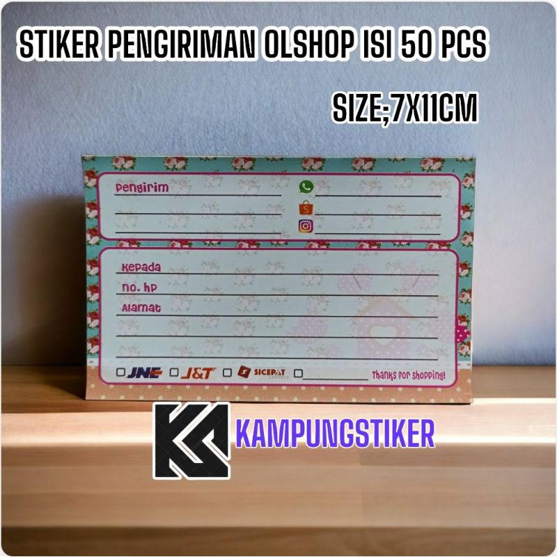 

Stiker Pengiriman Isi 50 Pcs