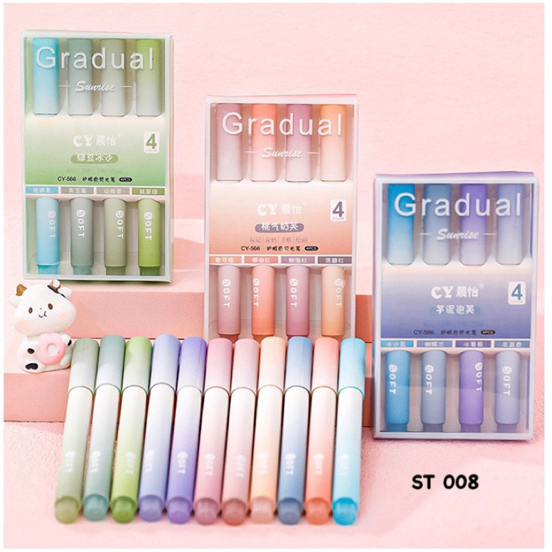 

ST008 | PENA HIGHLIGHTER 4 WARNA 1 pack | 1 SET 4 WARNA | HIGHLIGHTER MAKARONI