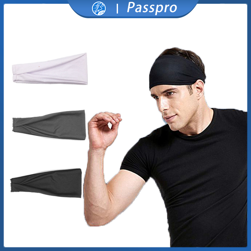 Headband Sport / Ikat Kepala Running Olahraga / Elastic Sweatband Gym Yoga Pria Wanita Headband Olahraga