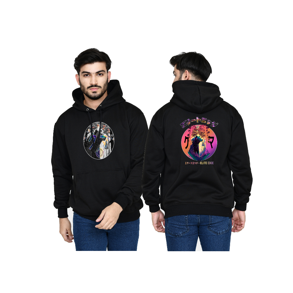 Sweater Hoodie Pria Sablon Bearish Unisex Bahan Katun Flecee Size M -XXL