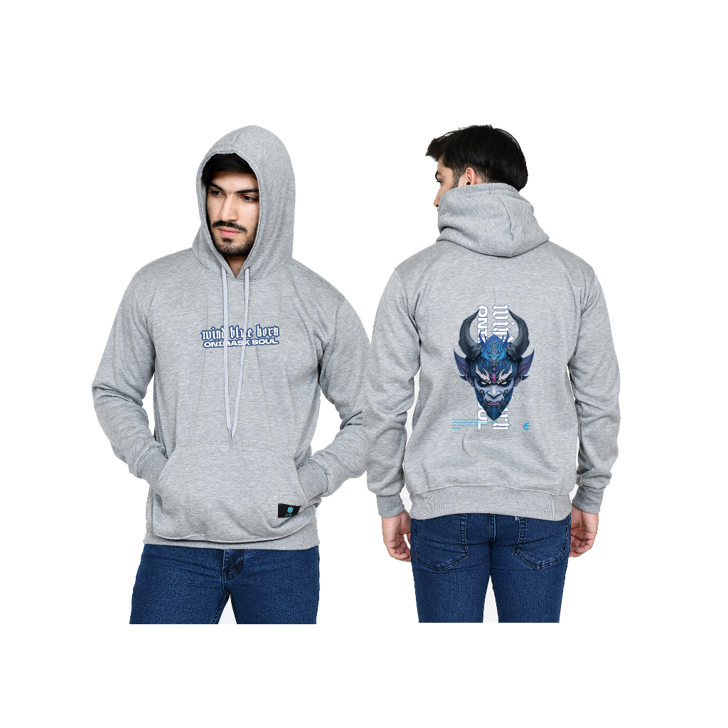 Sweater Hoodie Pria Dan Wanita Sweater Hoodie Distro Sweater Fleece Tebal Hoodie Erito ejji Blue On I