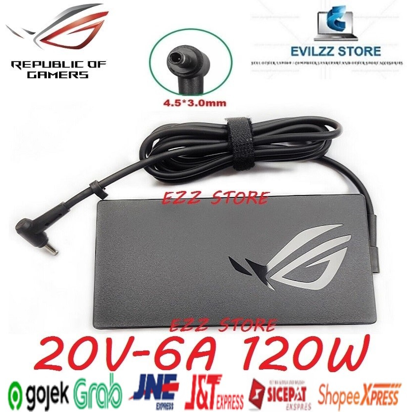 ADAPTOR CHARGER ASUS ROG A17-120P2A ADP-120VH BB ADP-120CD B 0A001-00860100  80320002W 20V 6A 4.5 3.