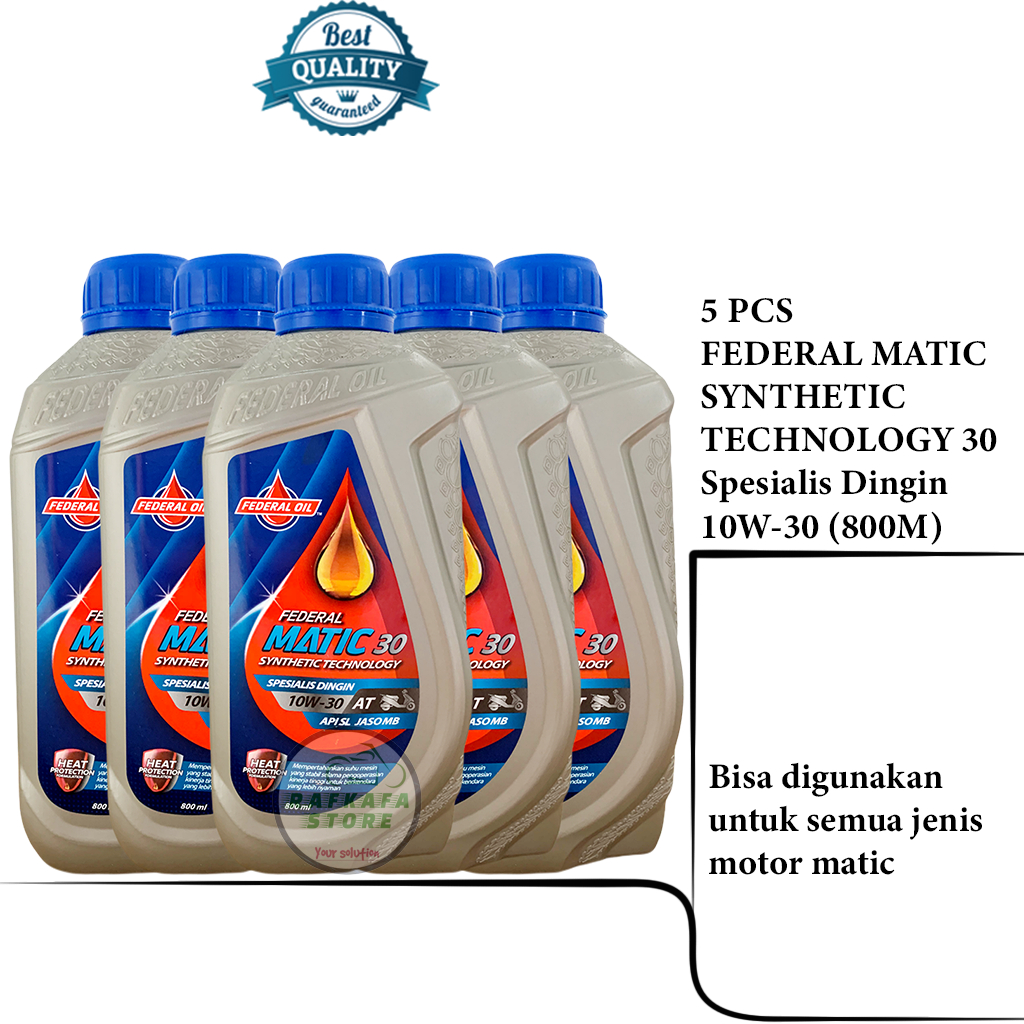 PAKET USAHA-OLI FEDERAL MATIC SPESIALIS DINGIN 800ML (5PCS)