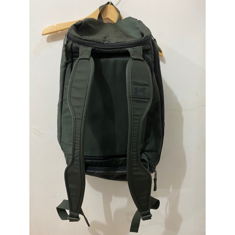 Preloved duffle bag / tas gym UA original - dark green (second)