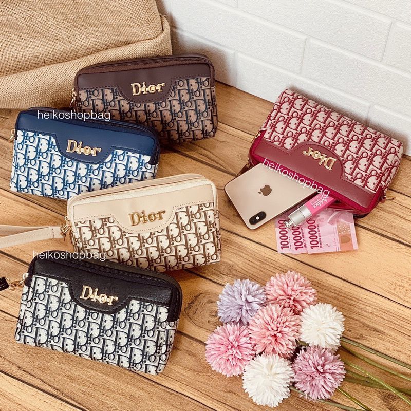 COD best seller dompet wanita cucumber 2ruang serbaguna import - DOMPET Dior