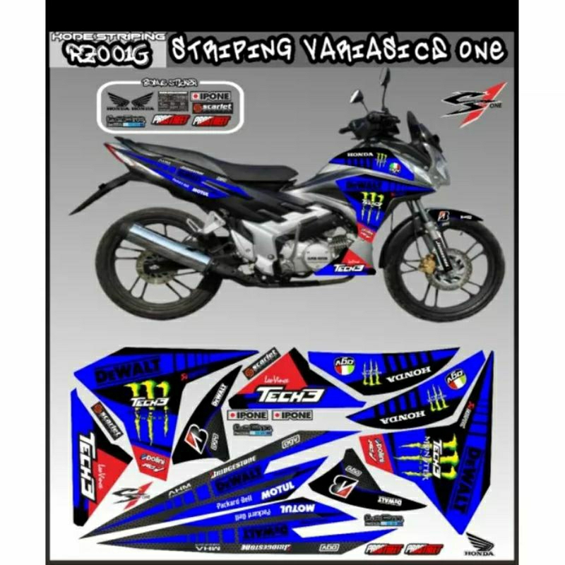 BISA COD Striping CS1 one / Decal honda CS1/ stiker variasi cs1 / sticker motor CS1 monster