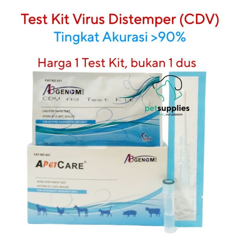 Alat Test Distemper Anjing Rapid Test CDV Alat Tes Virus Distemper harga 1 test kit