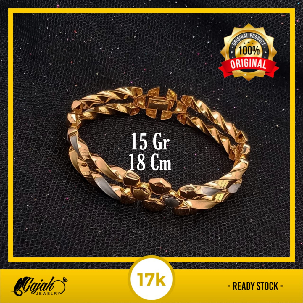 Gelang Emas 17K - 15 Gr Kadar 750 - 4824