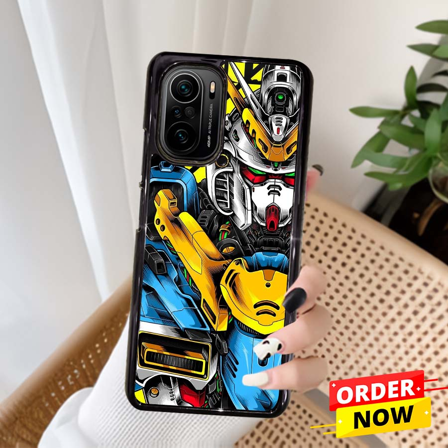 (MT09) Case Kilau Poco F3 | Casing Hp Xiaomi | Pelindung Smartphone Seven Case | Gundam