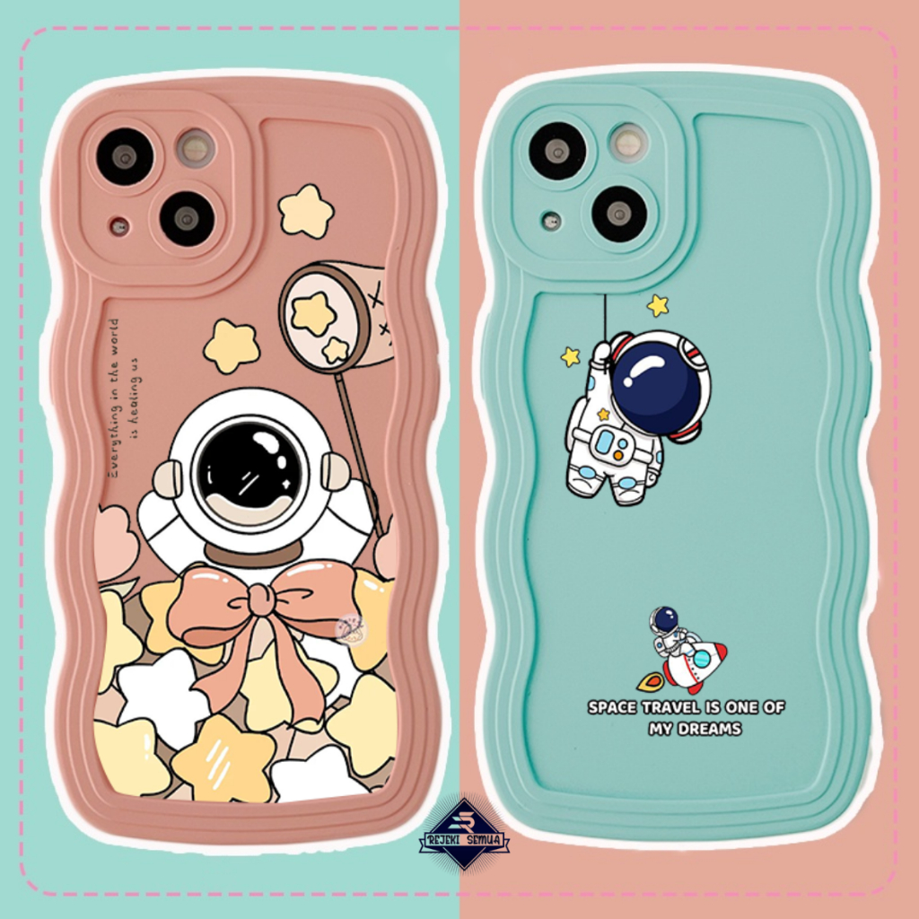 CUSTOM SOFTCASE SILIKON GELOMBANG WAVY CUSTOM ASTRONOT VIVO Y12 Y15 Y17 Y15S Y01 Y16S Y02S Y20 Y12S 