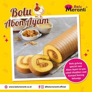 

Bolu Meranti Medan - Bolu Gulung Meranti Abon Ayam Khas Medan