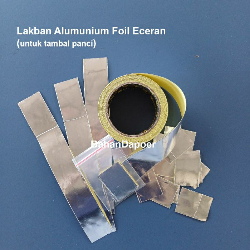 Lakban Plester Tambal Panci, Knalpot, dll Anti Bocor | Isolasi Alumunium Foil