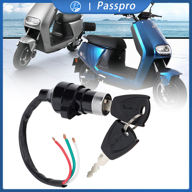 Universal Kunci Sepeda Listrik Ignition Key Scooter Elektrik Power Saklar Pengapian Untuk Skuter Ele