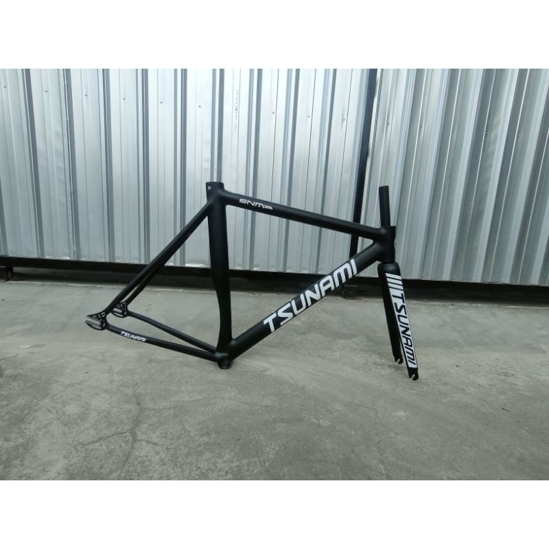 Frameset Fixie Snm 300Raplika Custom Warna Hitam Doof