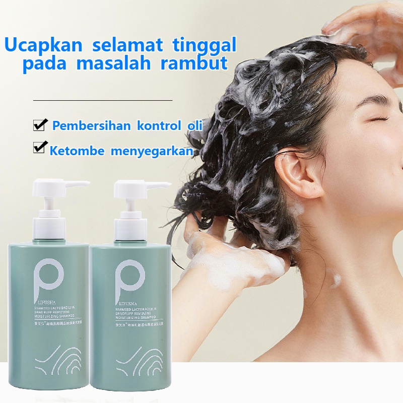 Obat ketombe Sampo Garam Laut Shampoo Obat Ketombe Rambut Rontok Shampo ketombe Obat Ketombe Rambut Rontok Berkerak Sampo 500ML Singkirkan ketombe Memperbaiki kulit kepala yang gatal  Pembersihan mendalam dan kontrol minyak Rambut lebih halus