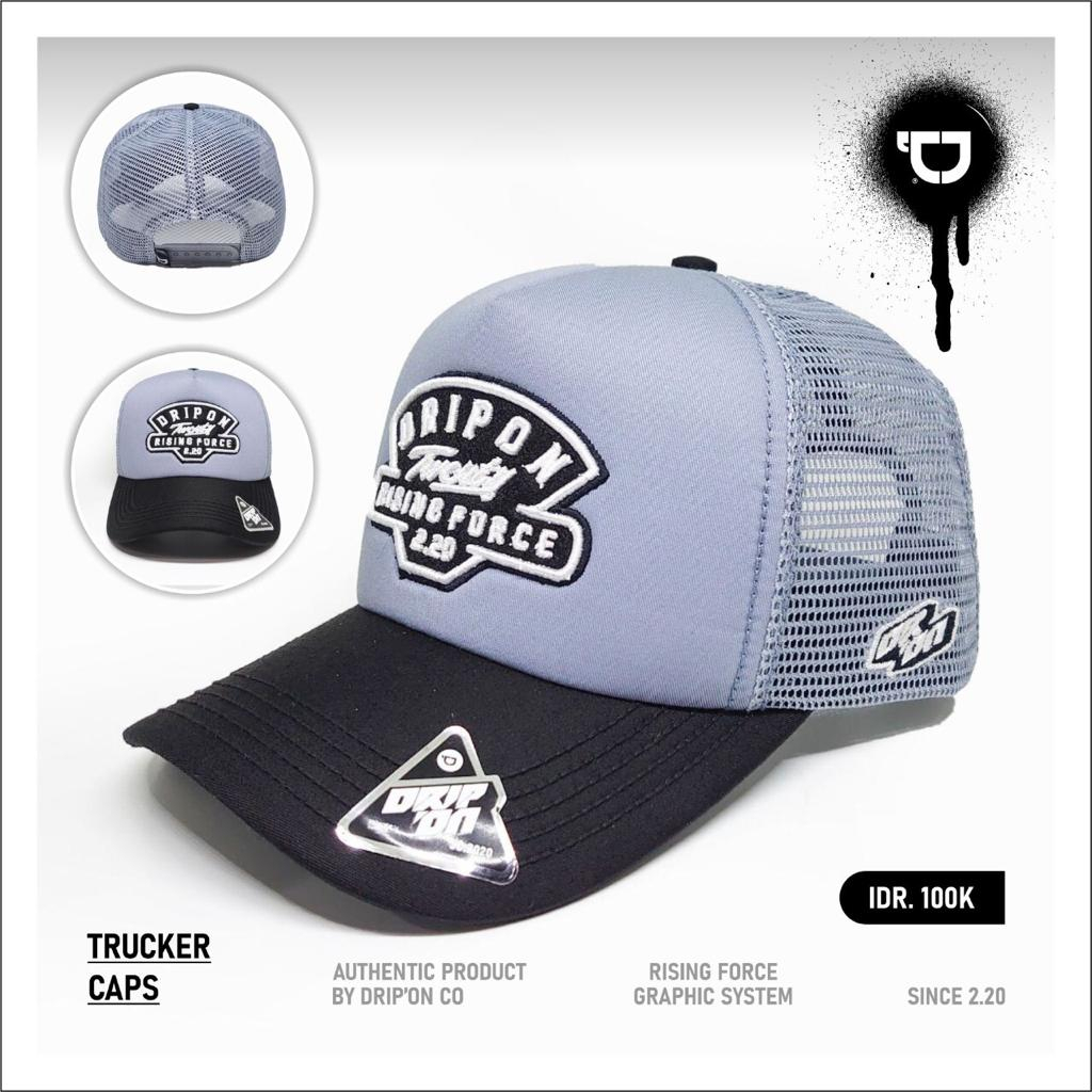 Drip On Topi Trucker Jaring Pria Dewasa Original DO29