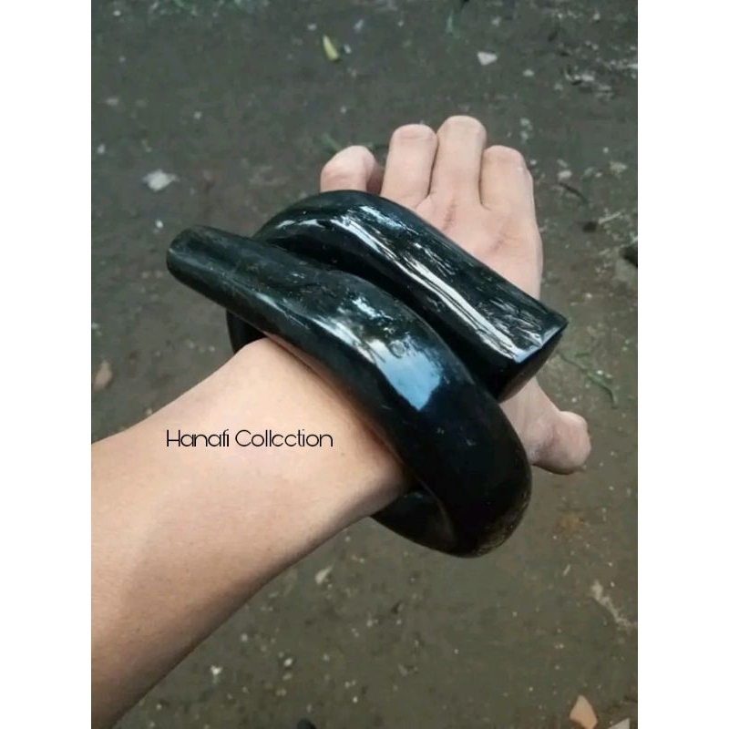 Akar Bahar Sadi Hitam Polos Ukuran Besar Jumbo