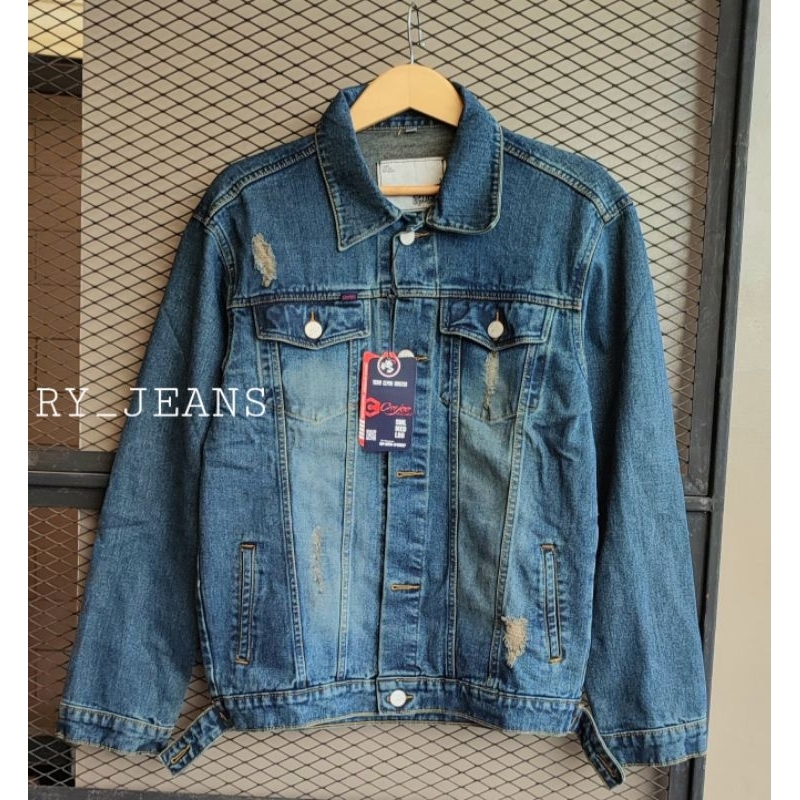 Jaket jeans sobek pria jaket jeans pria jaket coco pria