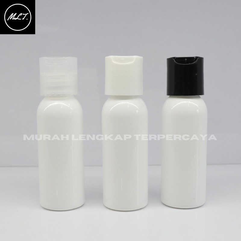 BOTOL 60ML NECK 24 PRESSTOP PRESTOP BR 60 ML N24 PUTIH WHITE PRESS ON HITAM PUTIH NATURAL BLACK CLEAR PET PLASTIK