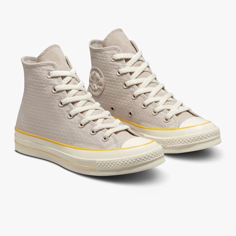 Converse Chuck 70 Hi Dobby papyrus Amarillo Egret