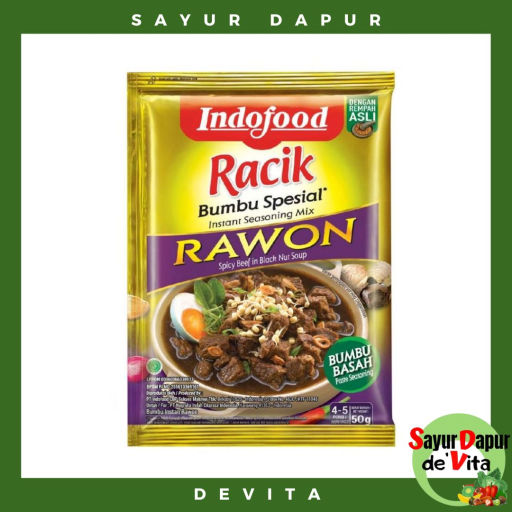 Aneka Macam Bumbu Racik Basah Indofood 45 gram