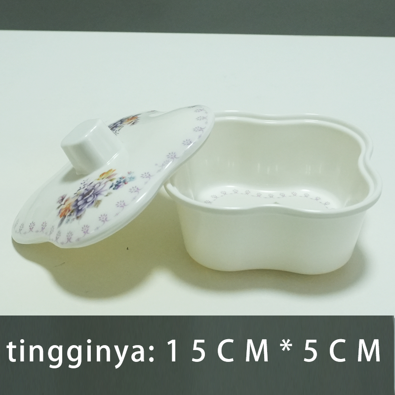 kotak penyimpanan permen /Porcelain Tiers Plate | Piring Saji Keramik | Divided Plate putih tebal