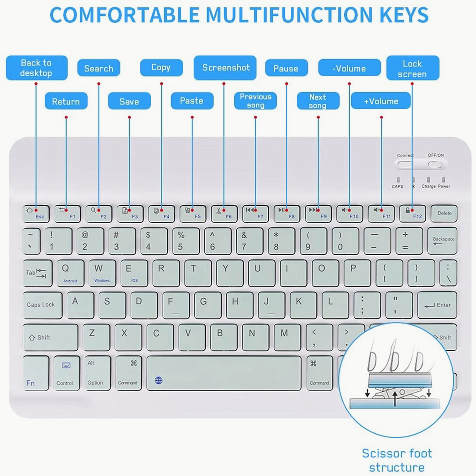 Kit Mouse Keyboard Ponsel Android untuk OPPO Temukan Seri X Seri Reno Seri A dengan Casing Pelindung PU Universal Kabel Micro USB OTG Tipe C