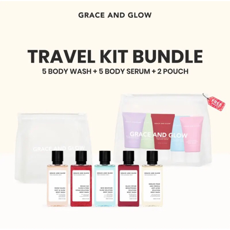 Grace and Glow Body Wash - Body Serum TRAVEL SIZE 40ml