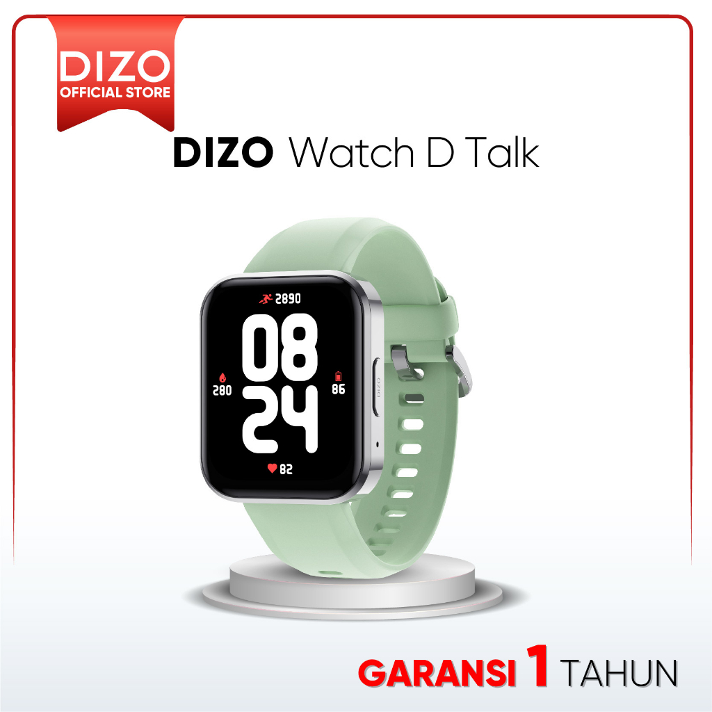 DIZO Watch D Talk 1.8 display with calling&amp;7 day battery (by realme Techlife)  Green, Free Size)