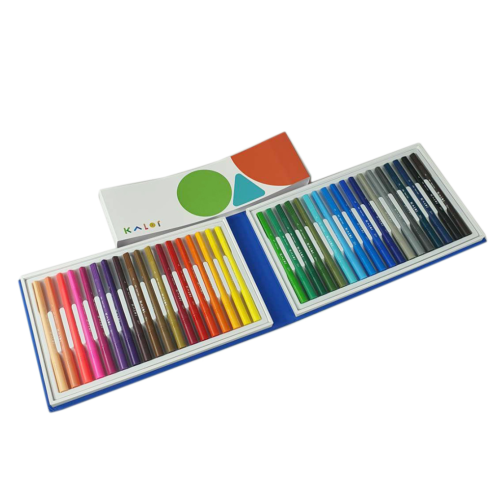 KACO GREEN KALOR Spidol Warna Warni Dual Head Water Color Pen 36 PCS - WP2207-01 - Multi-Color