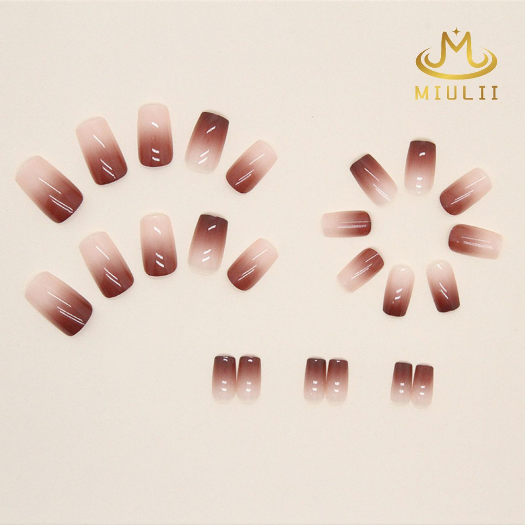 MIULII / KUKU PALSU  A0720  / 24PCS / 3D / NAIL ART / PREMIUM / CUTE / FREE LEM JELLY / KUTEK