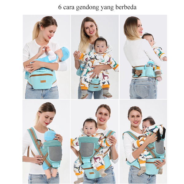 [1KG 2PCS] Babyland Gendongan Bayi Depan Hipseat Babylab Baby Carrier Versi Baru