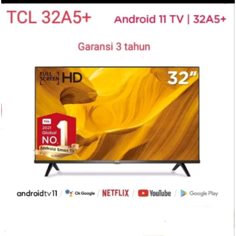 TCL 32A5+ TV Digital Android 11.0