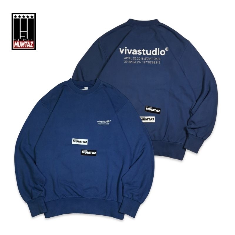 SWEATER CREWNECK VIVASTUDIO BLUE