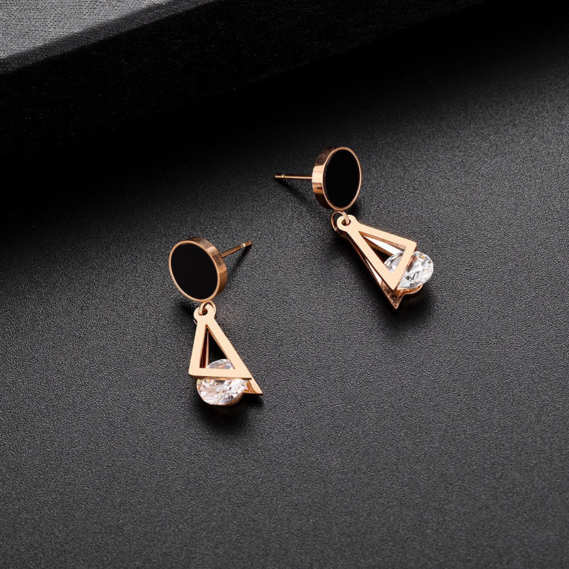 anting titanium cantik original permata asli stainless steel terbaru terlaris termurah