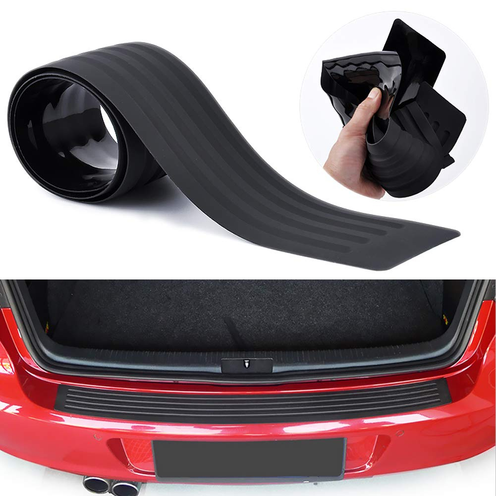 Sill Plate Karet Pelindung Bagasi Mobil Pelindung Bumper Strip Mobil Universal Sill Plate Gores Bantal Bonus 3M