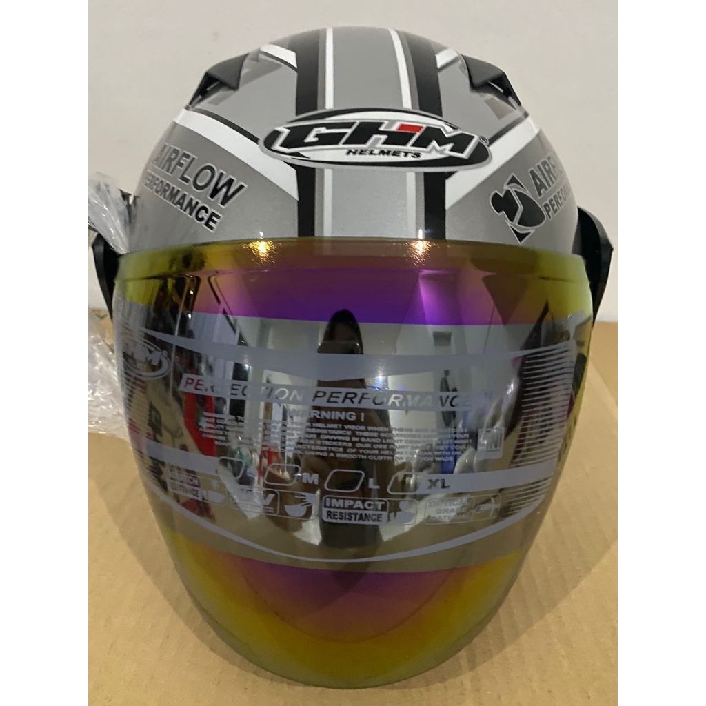 Helm GHM Vista G Jumper Half Face SNI Termurah FREE Kaca Pelangi