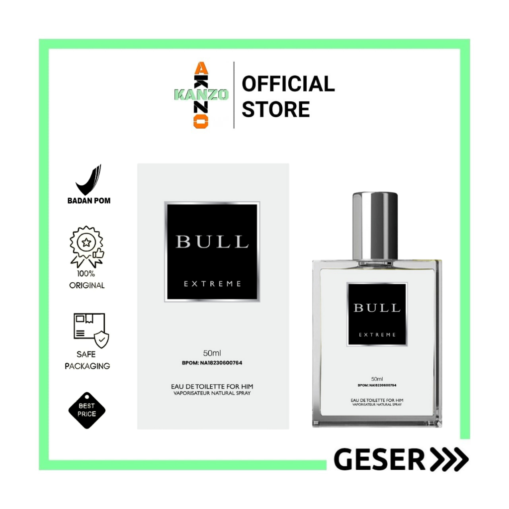 Kanzo - [BPOM] Parfum Bull Extreme 50ml Premium / Parfum Bull Extreme 50ml Best Seller / Parfum Pria Wangi Tahan Lama