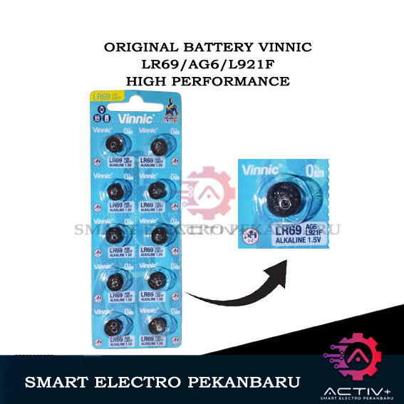 ORIGINAL BATTERY VINNIC LR69 / L921F / AG6 Baterai jam tangan  LR920, LR921, AG6 SR69, SR920W, SR920