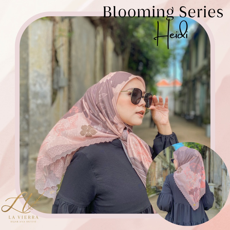 La Vierra Blooming Series Signature Scarf Hijab Segiempat Printing