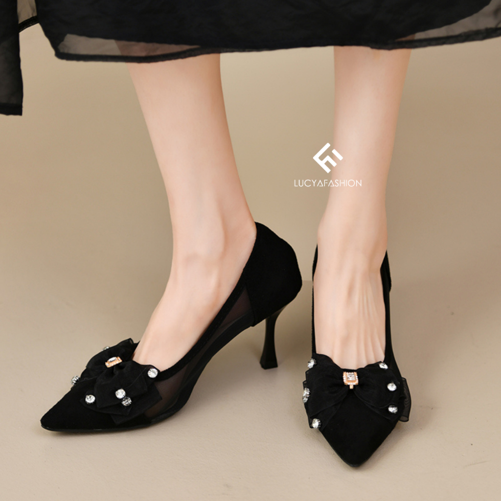 9023 Women High Heels Import Sepatu Hak Pesta Murah Kekinian