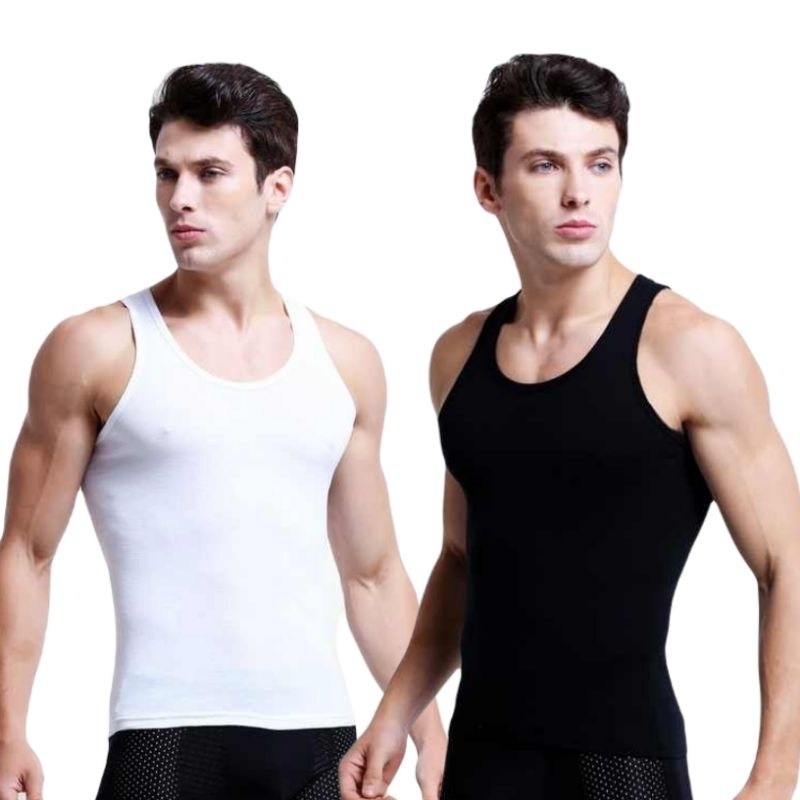 Singlet Pria Polos Kaos Dalam Polos Cowok Bodyfit  Baju Singlet Gym Pria Dewasa