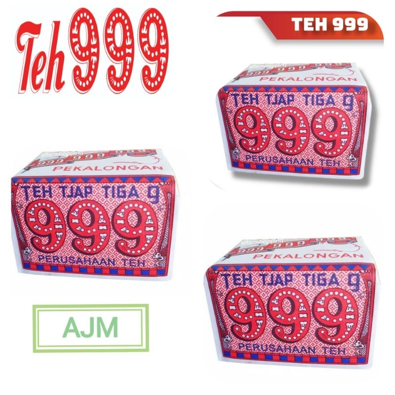 Teh Tubruk 999(Tjap Tiga 9) 45gr